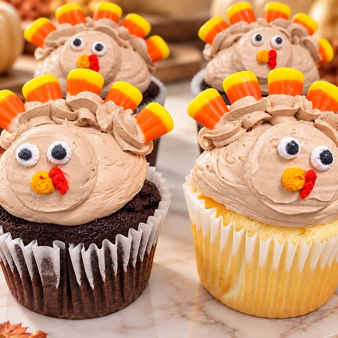 Thanksgiving Turkey Cupcakes - 12pk