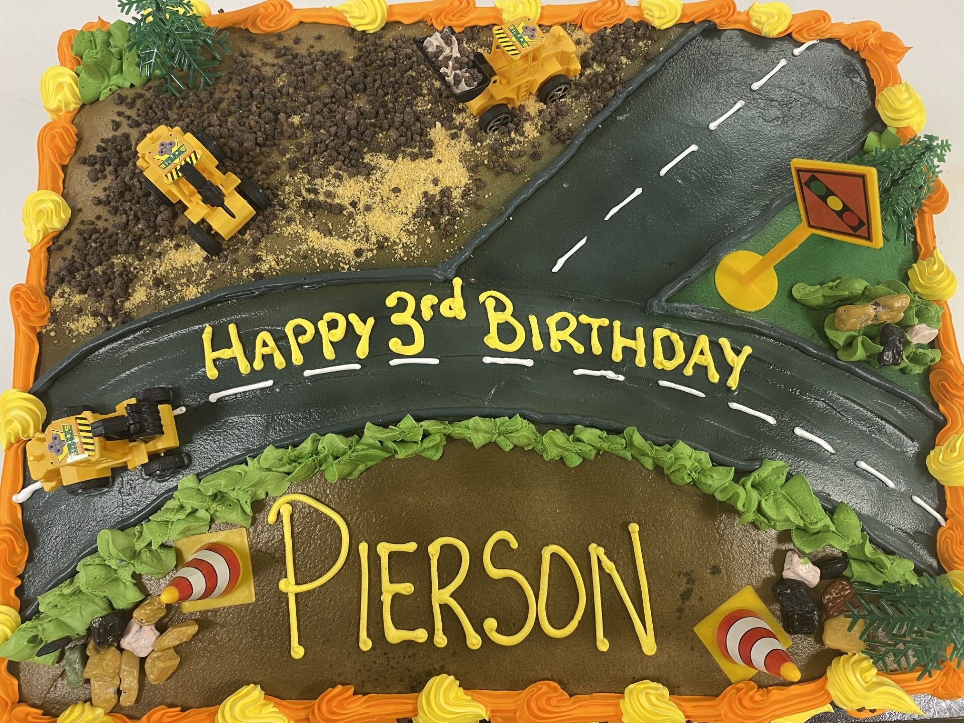 Carved road? | Construction cake, Boy birthday cake, Construction birthday  cake